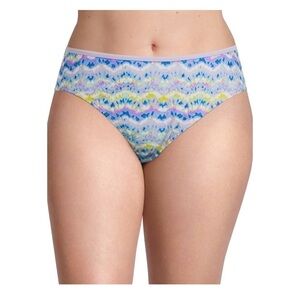 Time and Tru Women's and Women's Plus Size Wave Print Bikini Bottom Sz 1x purple